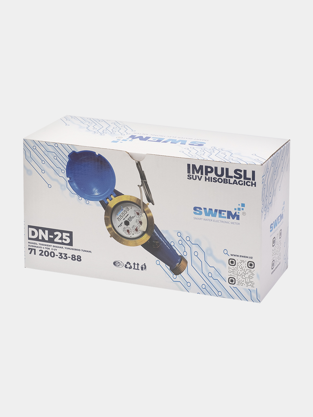 Impulslik mexanik suv hisoblagich DN25